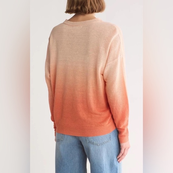 Madewell Womens Ombre Crew Neck Long Sleeve Knit Sweater Top New SZ XS - Picture 3 of 3